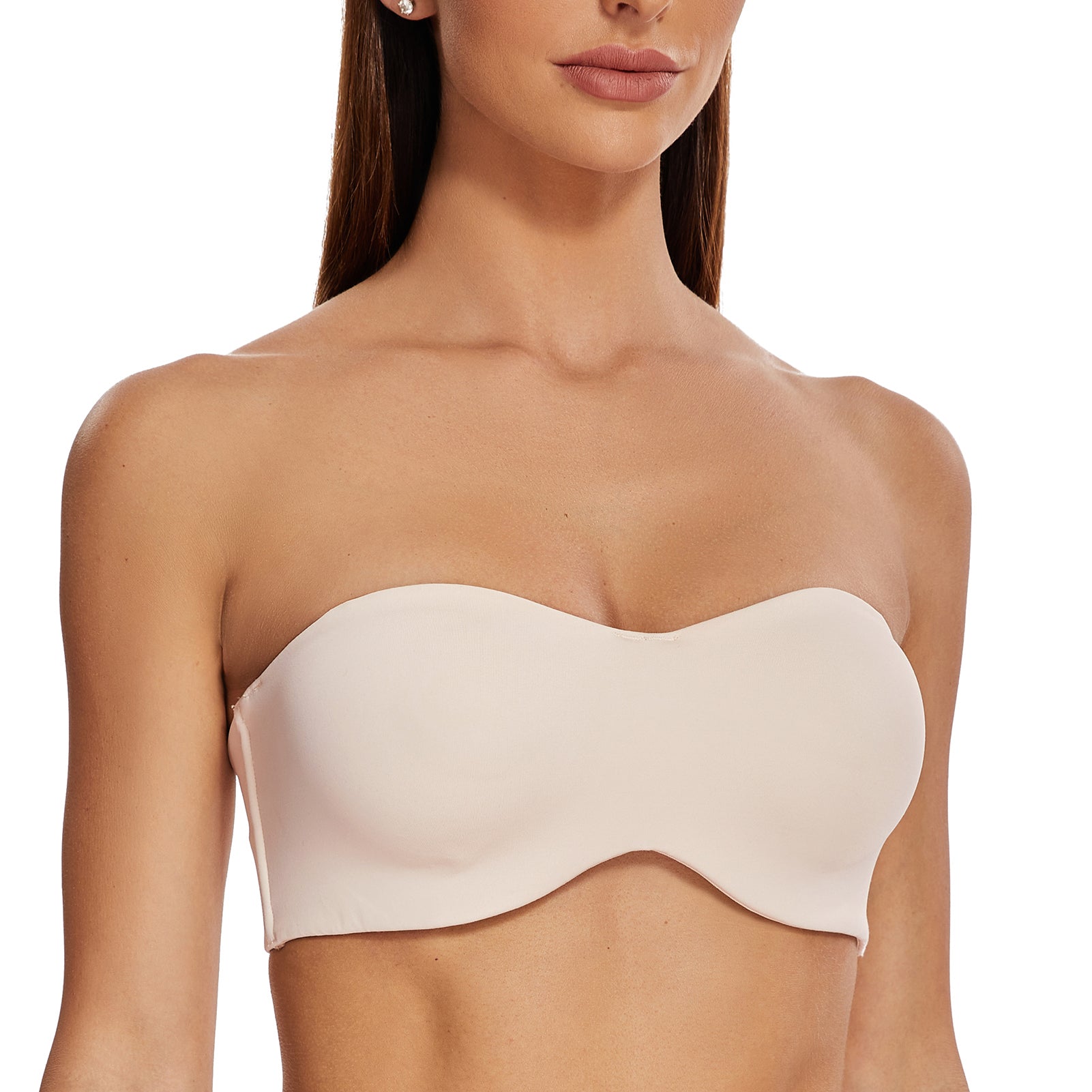 Meleneca Womens Strapless Bra For Large Bust Minimizer Unlined Bandeau