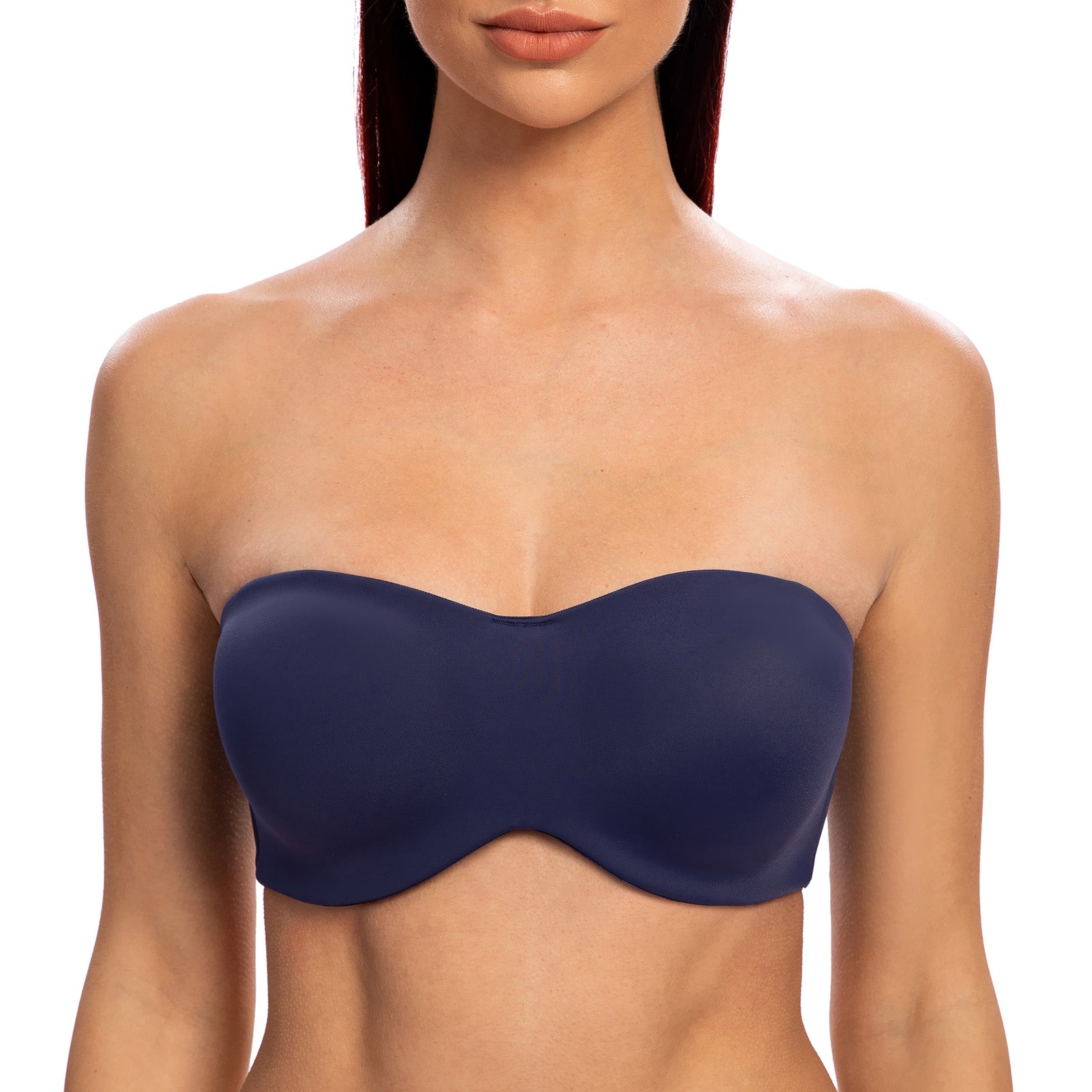 Meleneca Womens Strapless Bra For Large Bust Minimizer Unlined Bandeau