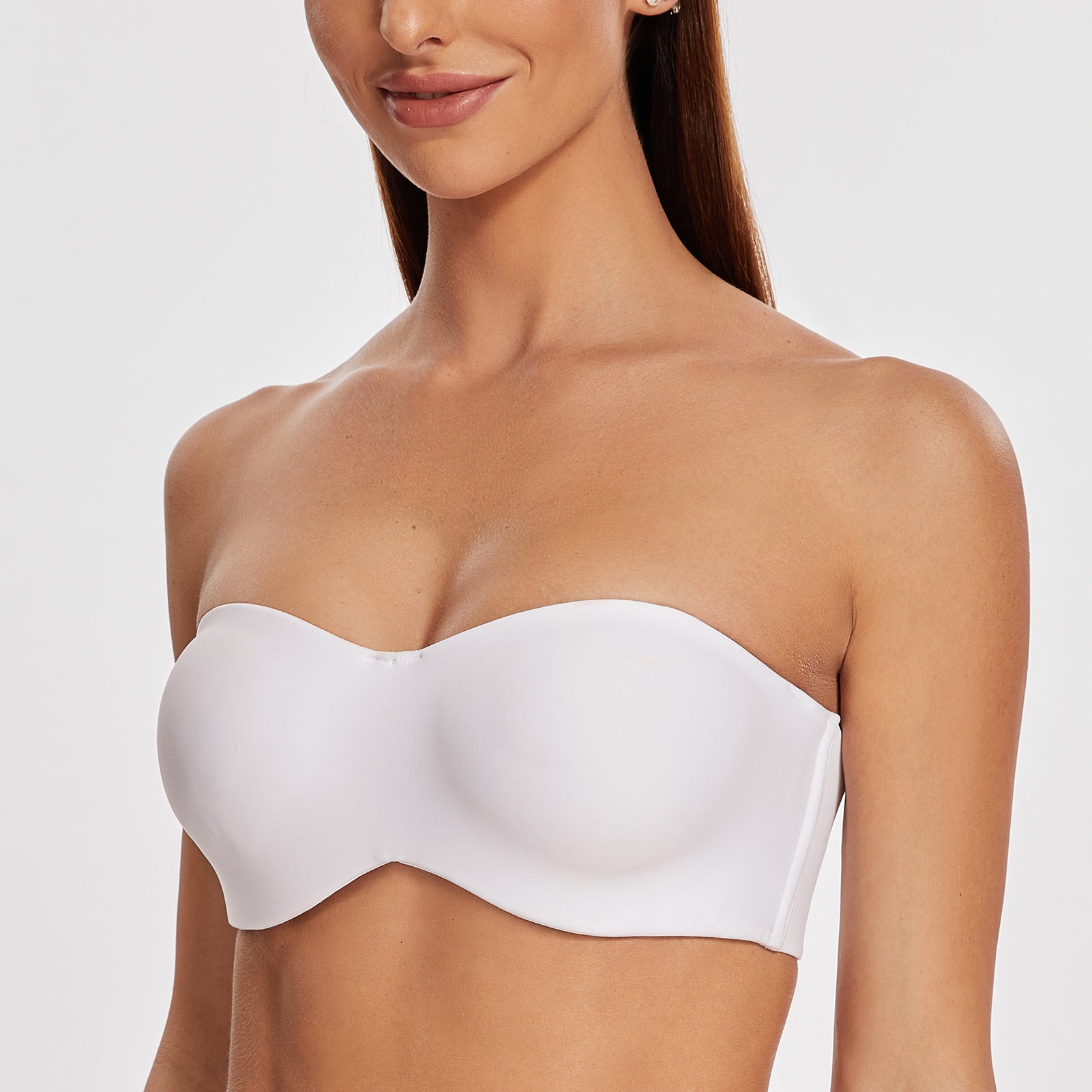 Meleneca Womens Strapless Bra For Large Bust Minimizer Unlined Bandeau