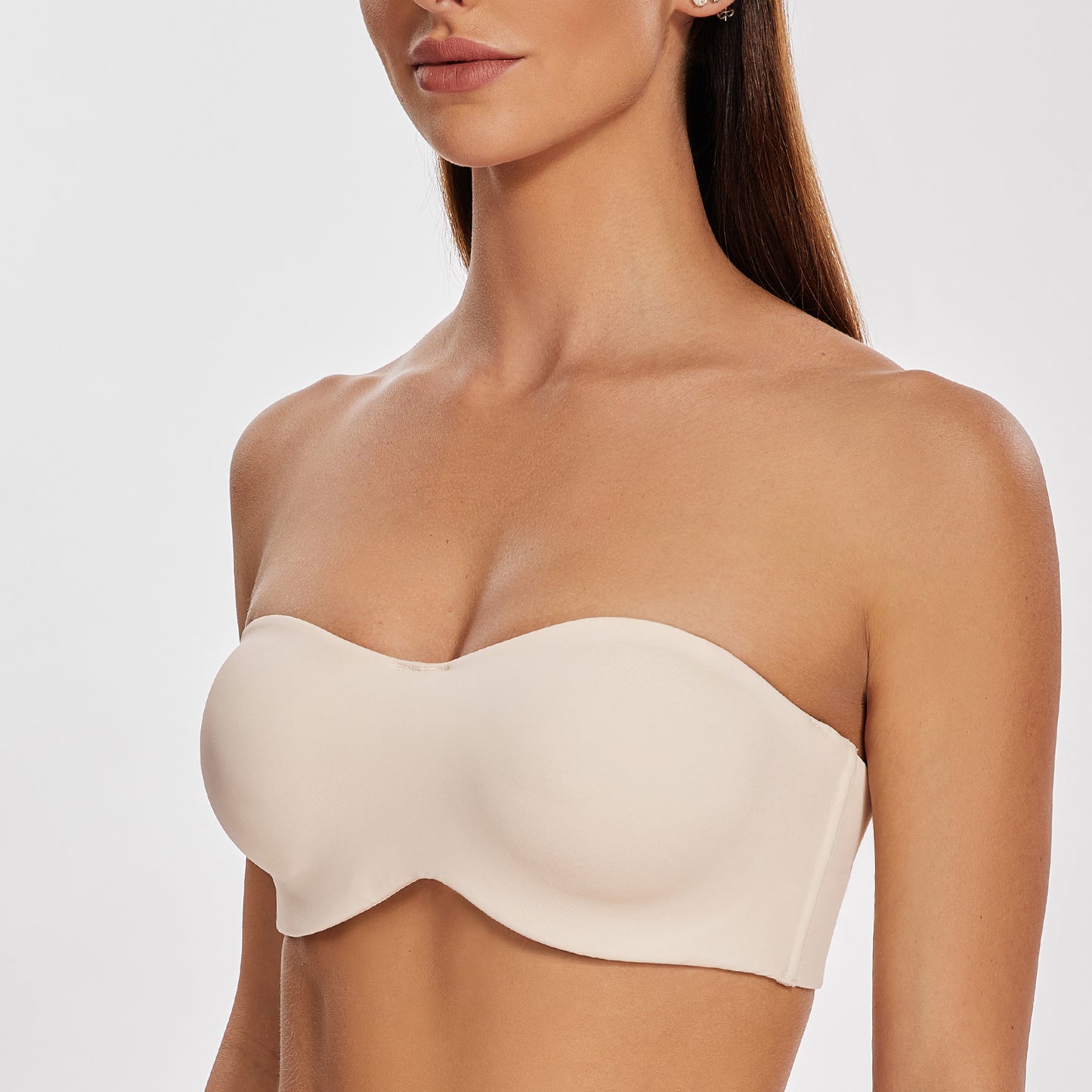 Meleneca Womens Strapless Bra For Large Bust Minimizer Unlined Bandeau