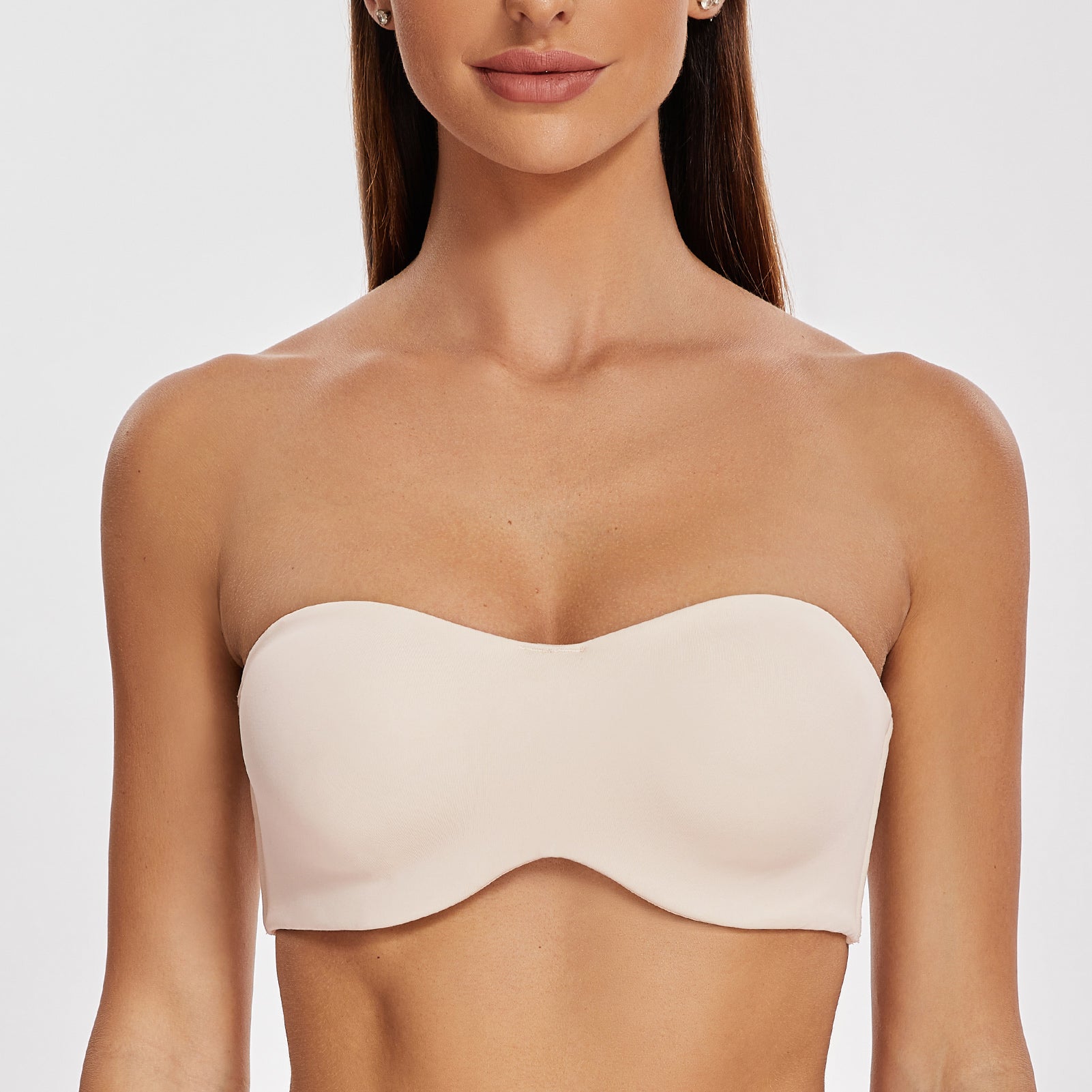 Meleneca Womens Strapless Bra For Large Bust Minimizer Unlined Bandeau