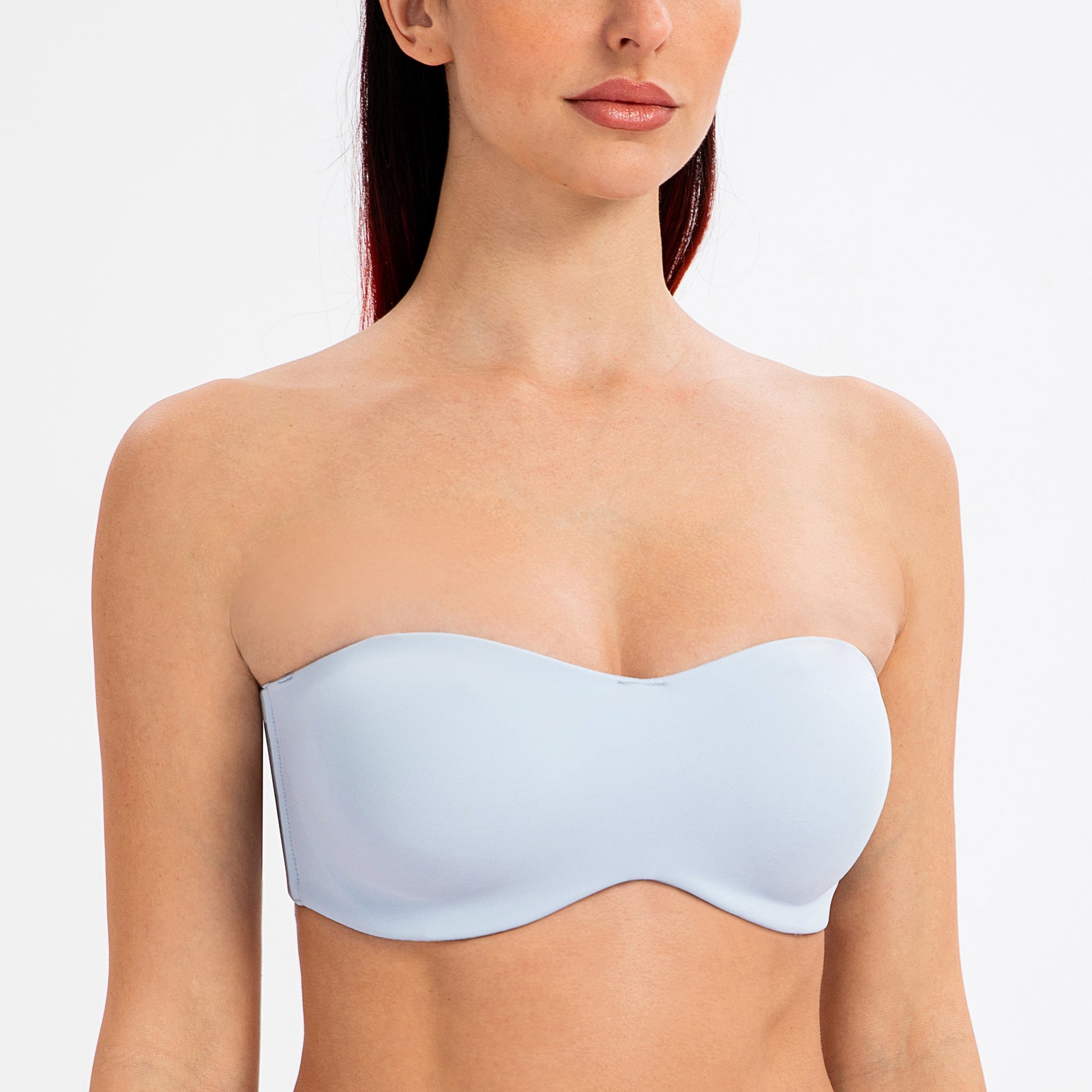 MELENECA Women's Strapless Bra for Large Bust Minimizer Unlined Bandeau  with Underwire