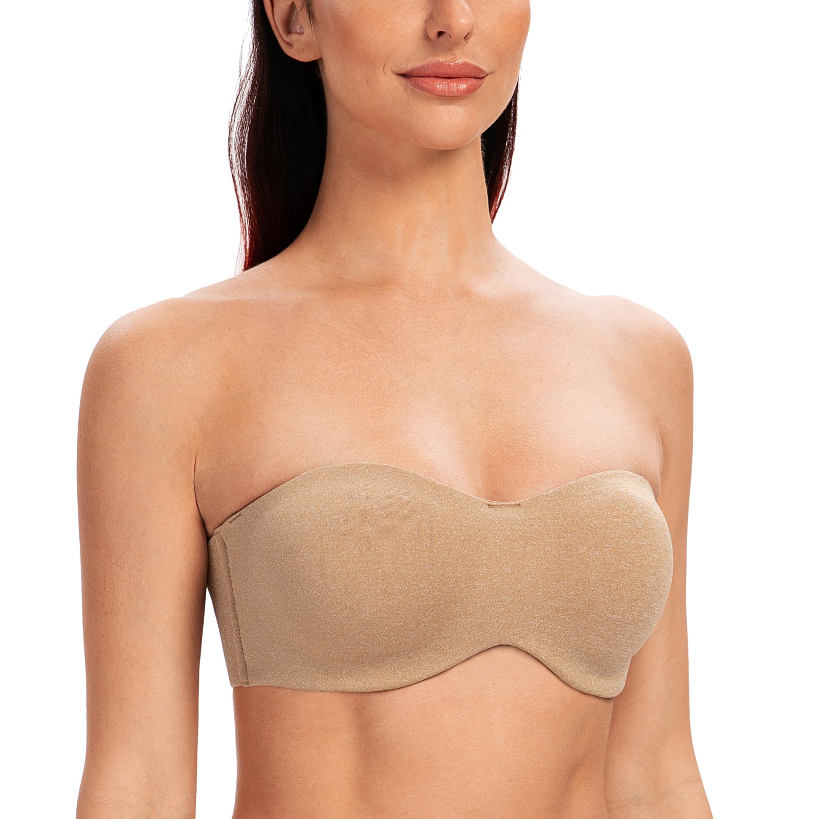 Meleneca Womens Strapless Bras For Large Bust Minimizer Unlined With