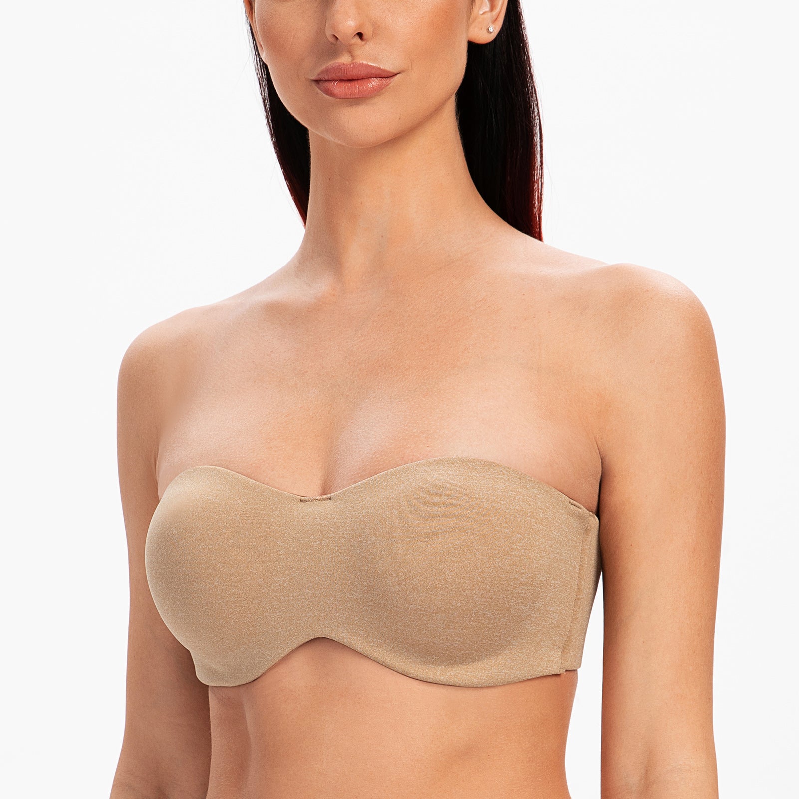 Meleneca Womens Strapless Bras For Large Bust Minimizer Unlined With