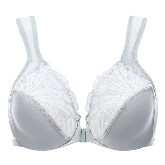 MELENECA Front Closure Underwire Unlined Lace Cup Bras