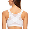 MELENECA Front Closure Wirefree Back Support Posture Bra